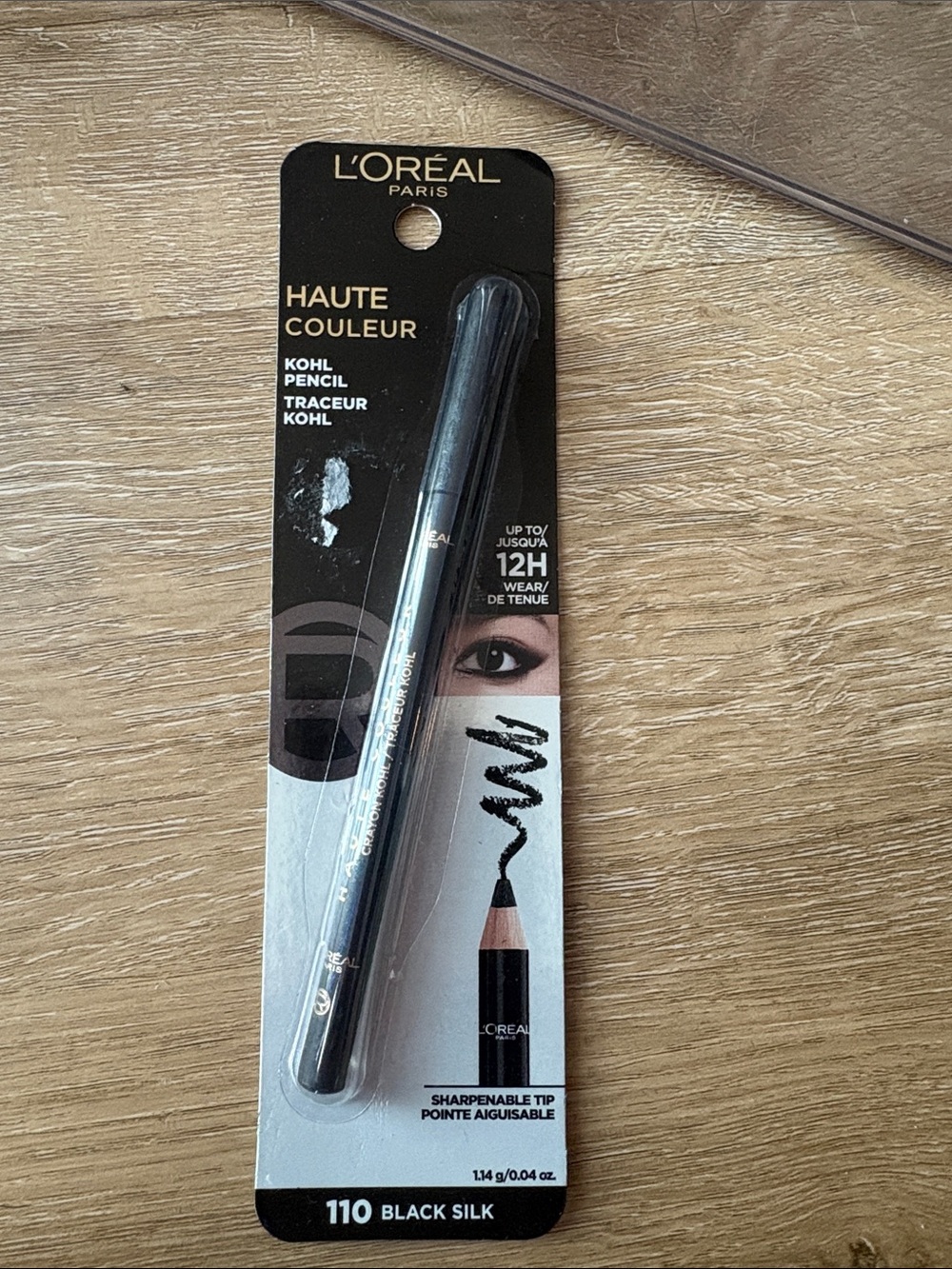 L'Oreal Haute Couleur Kohl Pencil 110 Black Silk - Black Eyeliner